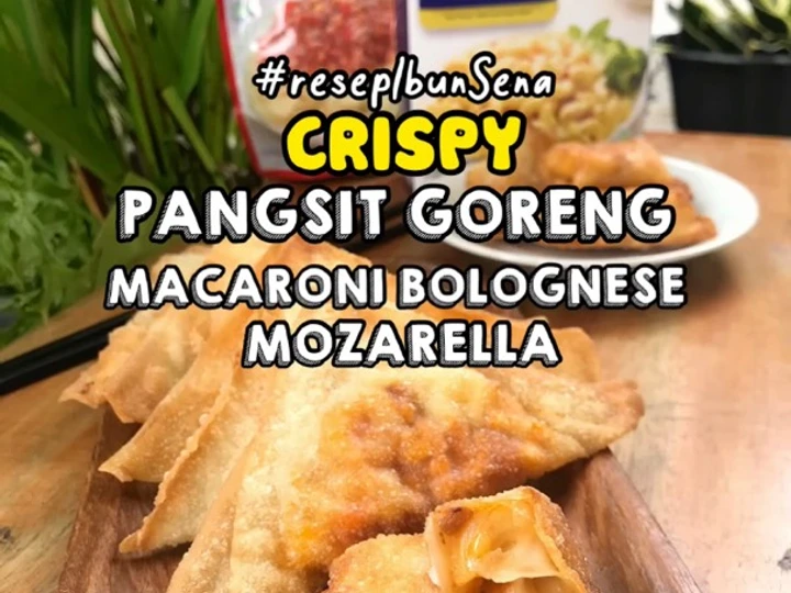 Cara Simple Menyiapkan Resep  PANGSIT GORENG MACARONI BOLOGNESE MOZARELLA #resepIbunSena yang Menggugah Selera, Sempurna