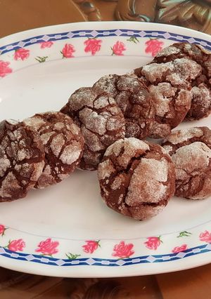 Foto resep Coklat Crinkle Cookies