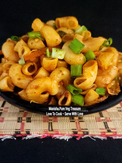 A picture of Chinese Style Vegetable Macaroni Pasta.