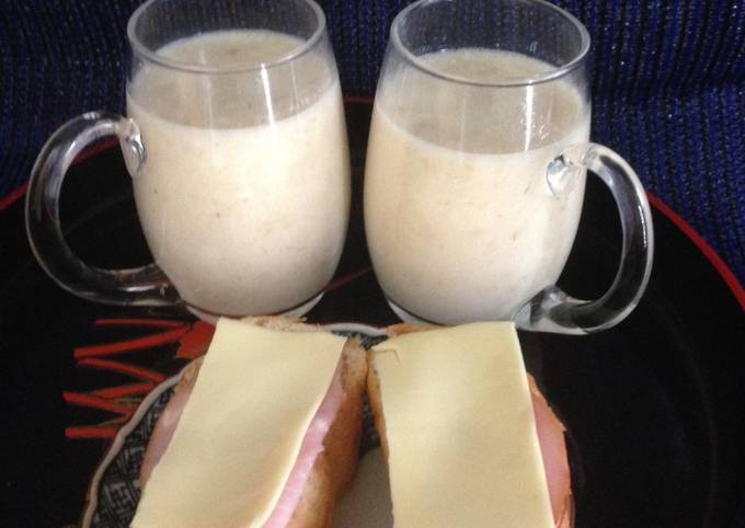 Desayuno saludable ! con avena, leche y piña!! Receta de yenit julia  tajiri- Cookpad