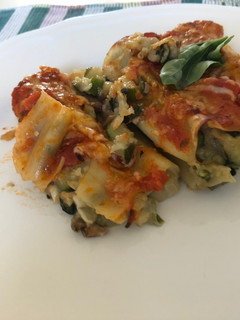 Una foto de Canelones de verduras