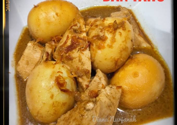 Semur telur dan tahu