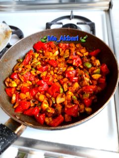 عکسی از دستور 🍀 خوراک کدو سبز با قارچ و سیب زمینی