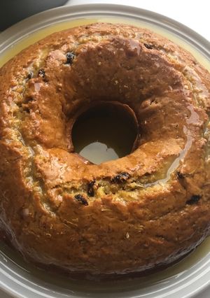 A picture of Citrus Raisins Breakfast Cake.