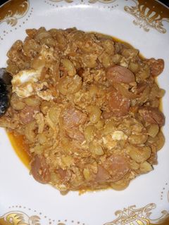 Foto resep Makaroni sosis orak arik telur