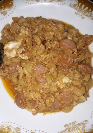 Foto resep Makaroni sosis orak arik telur