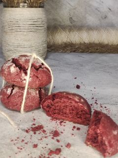 Фото Печиво з тріщинами "Червоний оксамит".