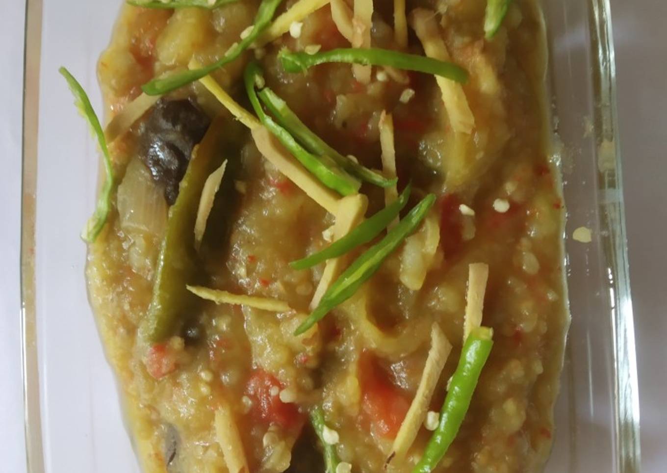 Potato Brinjal Barta