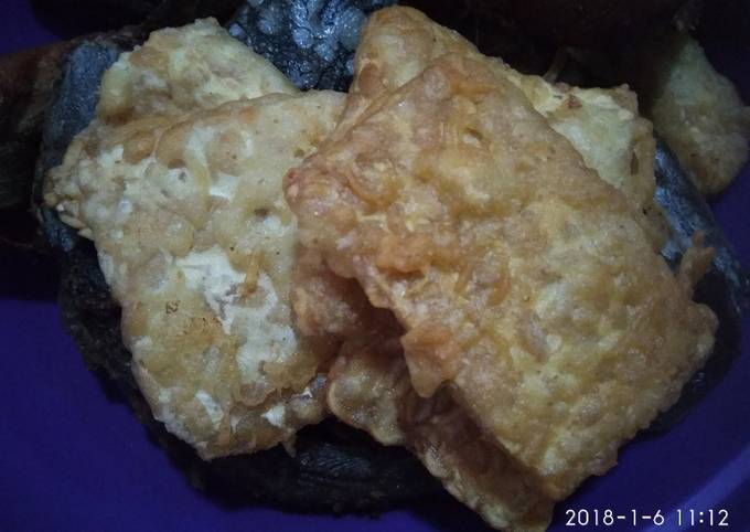 Cara Bikin Tempe tepung spt ala tong ji + sambal kecap atau cabai rawit Menu Enak