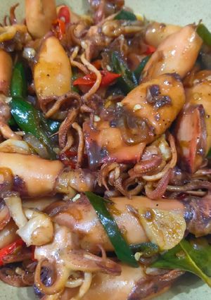 Foto resep Cumi asin cabe hijau