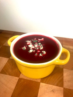 Una foto de Crema de betarraga light (betabel o remolacha)