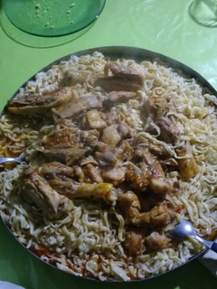 Una foto de Fideos caseros con harina leudante