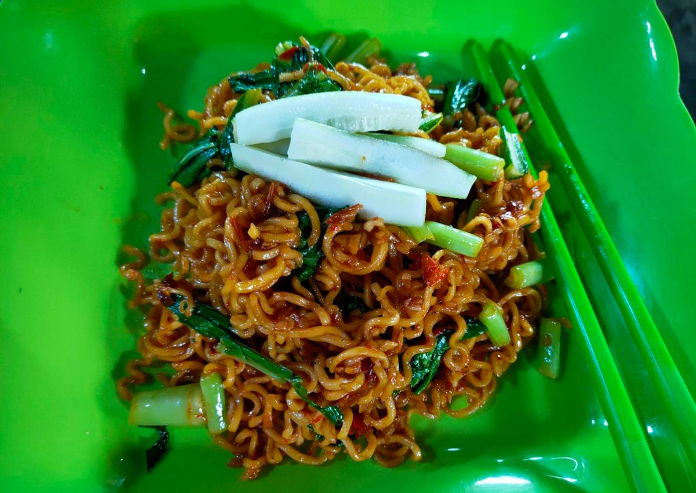 Mie level pedas Indomie