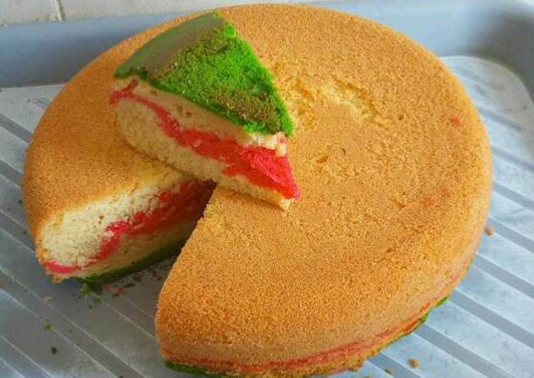 Steps to Prepare Speedy Coloured plain cake