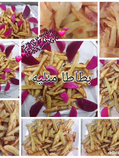 صورة لوصفة بطاطا مقليه