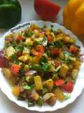 পটেটো এন্ড বেলপেপার হ্যাশ(Potato and Bell pepper hash recipe in)