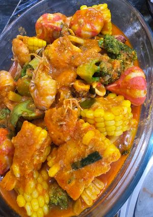 Foto resep Seafood Saus Padang
