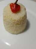 Arroz blanco salteado en mantequilla al ajillo