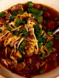 A picture of Rockin' Bockin' Steak and Black Bean Soup.