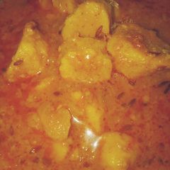 A picture of Gatte Ki Sabji.