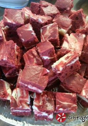 Φωτογραφία της συνταγής Red velvet brownies με τυρί