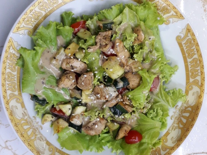 Cara Gampang Membikin Resep Chicken caesar salad yang Lezat Anti Ribet, Lezat Sekali