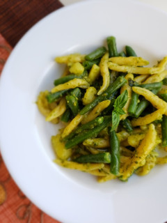 Foto di Trofie al pesto, fagiolini e patate