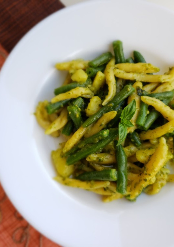 Foto di Trofie al pesto, fagiolini e patate