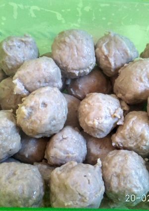 Foto resep Bakso sapi isi keju kenyal