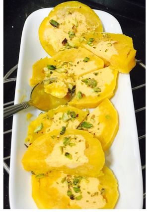 A picture of Stuffed Mango Ice Cream.
