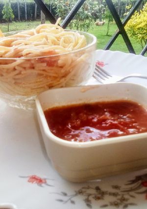 A picture of Pepper sauce recipe (pilipili ya kukaangwa).