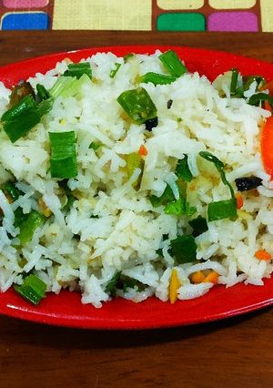 A picture of Lemon rice.