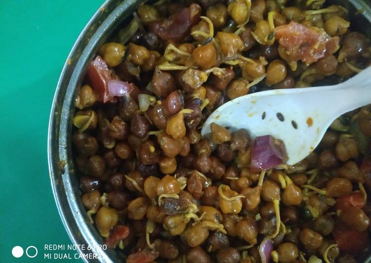 Step-by-Step Guide to Prepare Super Quick Homemade Black gram sprouts chaat