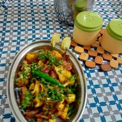 A picture of Dhaba style gobi.