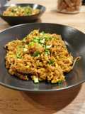 Stir fry z kiełkami i grzybami