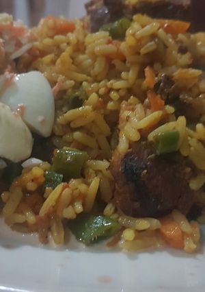 A picture of Jollof rice.