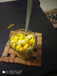 A picture of Chatpata butter masala corn.