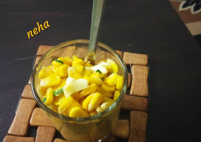 Chatpata butter masala corn Recipe