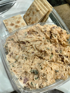 A picture of Chicken Salad Dip with Bacon & Green Onion!.
