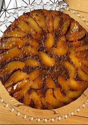 Une photo de ☆Gâteau Renversé Poires Chocolat☆