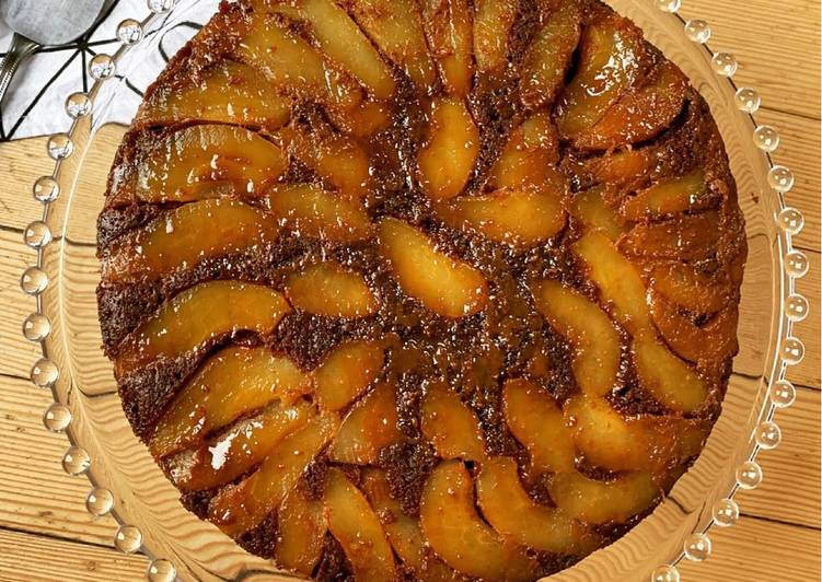 Le secret pour faire des recettes ☆Gâteau Renversé Poires Chocolat☆ spécial