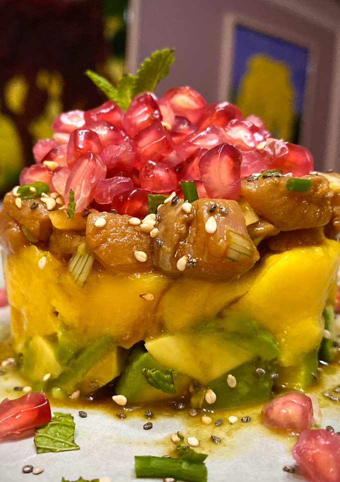 Una foto de Tartar de Salmón Picante
