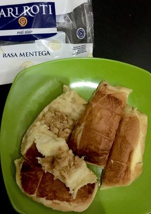 Foto resep Sari roti rasa mentega + biskuit susu