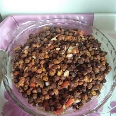 A picture of Dhoraji style kale channe with out oil.
