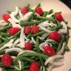 A picture of Green Bean Tomato Sautée.
