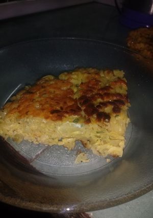 Una foto de Tortilla de fideos