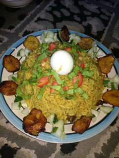 A picture of Nigerian jollof rice.