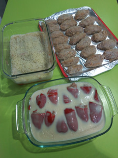 Una foto de Aprovechamiento de cocido: croquetas, pimientos rellenos y lasaña. Con Thermomix