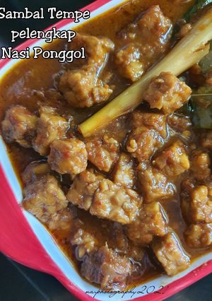 Foto resep Sambal Tempe pelengkap Nasi Ponggol