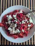 Vibrant Beetroot Pasta with Feta